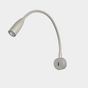 05-2830-34-34 – LUMIÈRE DE LECTURE BED ROUND LED 4.3W BLANC CHAUD – 3000K0K GRIS 65LM