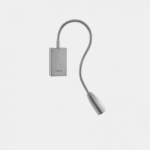 05-2831-34-34 – LUMIÈRE DE LECTURE BED RECTANGULAR LED 4.3W BLANC CHAUD – 3000K0K GRIS 50LM