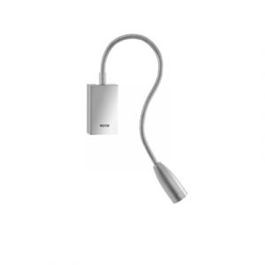 05-2831-81-81 – LUMIÈRE DE LECTURE BED RECTANGULAR LED 3.5W BLANC CHAUD – 3000K0K ON-OFF NICKEL