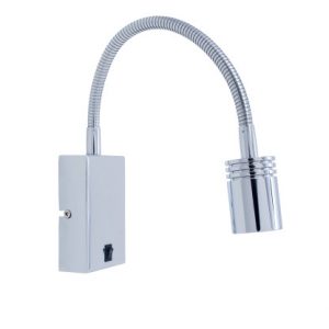 05-2845-21-21 – LUMIÈRE DE LECTURE BOOK RECTANGULAR SURFACE LED 3W BLANC CHAUD – 3000K0K CHROME
