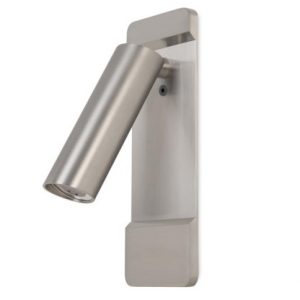 05-6068-81-81 – LUMIÈRE DE LECTURE LIRE LED 3.5W BLANC CHAUD – 2 700 K ON-OFF NICKEL SATINÉ 12