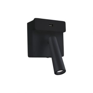 05-6424-05-05 – LUMIÈRE DE LECTURE GAMMA USB LED 3.5W BLANC CHAUD – 2 700 K ON-OFF NOIR 123LM