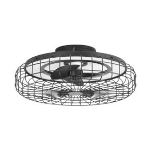 VE-0028-NEG – VENTILATEUR MERAK Ø610MM IP44 LED TW 2700-6000K NOIR NOIR 4370