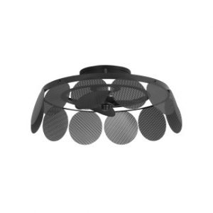 VE-0034-NEG – VENTILATEUR CYLINDRIQUE Ø570MM IP44 LED TW 2700-6000K NOIR NOIR 4370