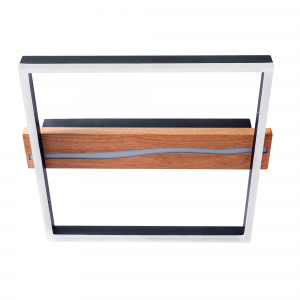 DE-0156-NEG ​​– AUNA SQUARE LED 21,5 W SW IP20 3000-4000-6000 K ON-OFF NOIR