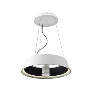 00-0053-05-BW – COLGANTE RINGOFIRE Ø600 LED 23.6W BLANCO CÁLIDO – 3000K00K ON-OFF NEGRO 717LM