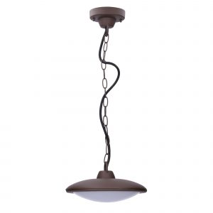 PX-0105-MAR – SUSPENSION PERGOLA IP44 LED 7,5 W BLANC CHAUD – 3000K0 K ON-OFF MARRON 533 lm