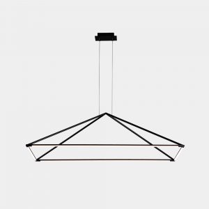 00-6000-05-M1 – COLGANTE TUBS 1200MM LED 53.5W BLANCO CÁLIDO – 3000K00K ON-OFF NEGRO 2440LM