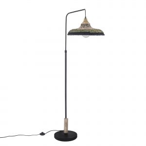 DE-0204-NAT – LAMPADAIRE KORG E27 15W BOIS BLOND NOIR