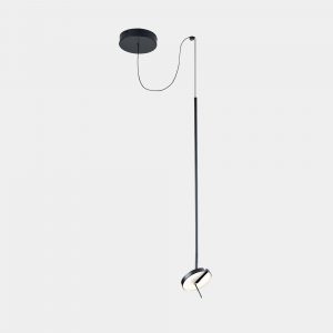 00-5693-05-05 – SUSPENSION INVISIBLE SIMPLE FIXE LED 12,2 W BLANC CHAUD – 3000K0 K NOIR À DÉCOUPAGE DE PHASE