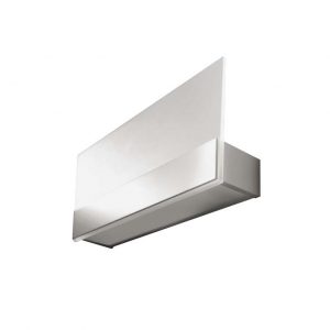 05-5093-81-B9 – APPLIQUE MURALE À LED PLATE BLANC CHAUD – 3000K0K NICKEL SATINÉ 556LM