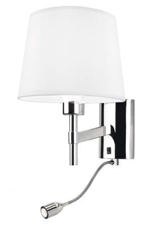 05-2820-21-21 – APLIQUE BRISTOL LED 2.2 BLANCO CÁLIDO – 3000K00K CROMO. PANTALLA NO INCLUIDA.