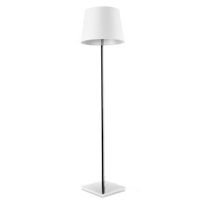 25-4695-21-82 – LAMPADAIRE TORINO E27 100W CHROME. ABAT-JOUR NON FOURNI.