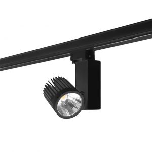 TC-0357-NEG – PROYECTOR IP20 ONYX Ø82MM LED 21W BLANCO CÁLIDO – 3000K00K ON-OFF NEGRO 2000.00