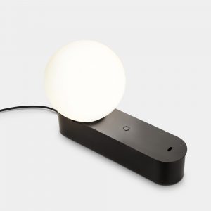 10-A078-60-60 – LAMPE DE TABLE PERLINA LED 8.8W SW 2700-3000-4000K TOUCH DIMMING NOIR 391LM