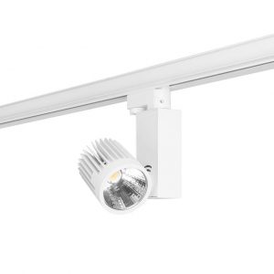 TC-0357-BLA – PROYECTOR ONYX Ø82MM LED 21W BLANCO CÁLIDO – 3000K00K ON-OFF BLANCO IP20 2000.00