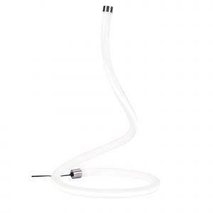 DE-0060-SAT – LAMPE DE TABLE ROLLY LED 12W BLANC NEUTRE – 4000K ON-OFF NICKEL SATINÉ
