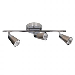 DE-0196-CRO – SERIE DE FOCOS VITRO TRIPLEX LED 18W BLANCO CÁLIDO – 3000K00K ON-OFF CROMO 1346LM