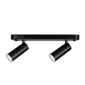 DE-0015-NEG – SÉRIE DE LUMIÈRES À DOUBLE LOGO À LED BLANC CHAUD – 3000K0 K ON-OFF NOIR 564LM