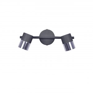DE-0159-NEG – SÉRIE DE PROJECTEURS CLOC DOUBLE GU10 16 W NOIRS