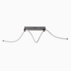 DE-0066-SAT – Plafonnier LED ROLLY IP20 25 W BLANC NEUTRE – 4000K ON-OFF SANTIN NICKEL