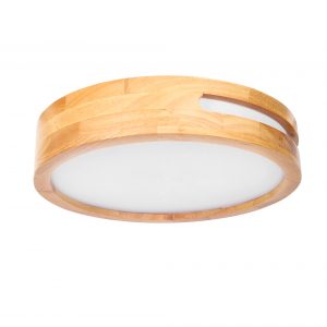 DE-0032-MAD – Plafonnier LED IP20 LU 11,2 W BLANC NEUTRE – 4000K ON-OFF BOIS CLAIR