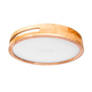 DE-0033-MAD – PLAFONNIER IP20 LU LED 22,5W BLANC NEUTRE – 4000K ON-OFF BOIS CLAIR