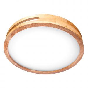 DE-0034-MAD – Plafonnier LED IP20 LU 35,5 W BLANC NEUTRE – 4000K ON-OFF BOIS CLAIR