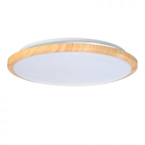DE-0037-MAD – PLAFONNIER LED WILLY IP20 15,2 W BLANC NEUTRE – 4000 K ON-OFF IMITATION BOIS