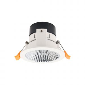 TC-0123-CRO – ESTRUCTURA LEGGO ROUND FIXED POLICARBONATO BLANCO CROMO IN IP20 / OUT IP54 Módulo LED no incluido.