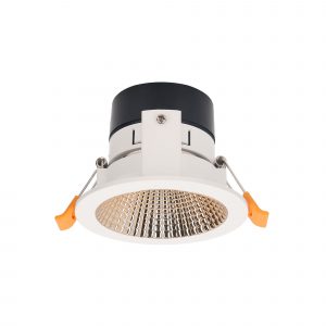 TC-0123-ORO – ESTRUCTURA LEGGO ROUND FIXED POLICARBONATO BLANCO ORO IN IP20 / OUT IP54 Módulo LED no incluido.