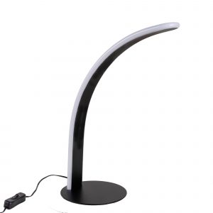 DE-0045-NEG – LAMPE DE TABLE MERME LED 12W BLANC NEUTRE – 4000K ON-OFF NOIR