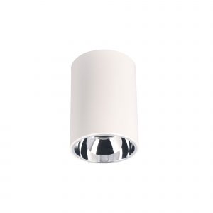 TC-0126-CRO – LEGGO SURFACE STRUCTURE BLANC POLYCARBONATE CHROME IP23 Module LED non inclus.