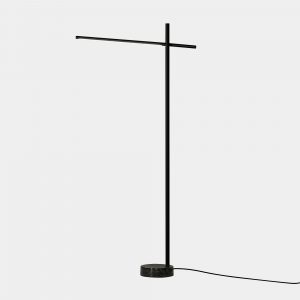 25-A026-05-M1 – LAMPADAIRE TUBS LED 9.5W BLANC CHAUD – 2 700 K TOUCH DIMMING NOIR 479LM