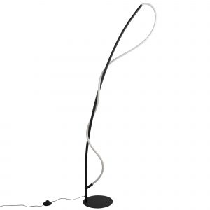 DE-0056-NEG – LAMPADAIRE IP20 TRESS LED 24W BLANC NEUTRE – 4000K ON-OFF NOIR