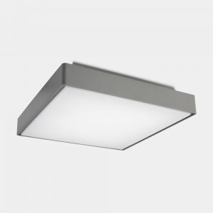15-9806-34-CL – Plafonnier LED carré IP66 KOSSEL DIRECT 400 mm 20,1 W, BLANC CHAUD – 3000K0K, marche/arrêt