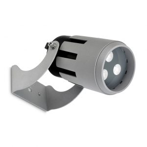 05-9813-34-CL – PROJECTEUR POWELL IP65 Ø90MM LED 9,7W BLANC CHAUD – 3000K0K GRIS 403LM