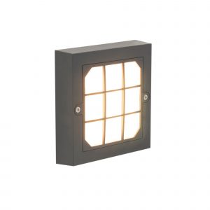 PX-0343-NEG – APPLIQUE LED IP65 NETZ 6 W BLANC CHAUD – 3000K0K ON-OFF NOIR 746